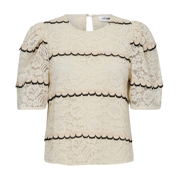 Co Couture LoraCC Lace Blouse 35635 Off-White